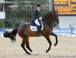 Anna-Katharina placed 2nd with Lamborghini, her eight-year-old Holsteiner gelding with whom she is qualified for the MedienCup finale in Donaueschingen
