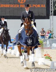 Isabell Werth and El Santo NRW win the Wickrath Nurnberger Burgpokal Qualifier