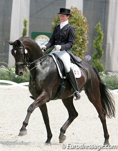 Sophie Baetens-van Lent and Dark Diamant at the 2009 CDIO Aachen :: Photo © Astrid Appels
