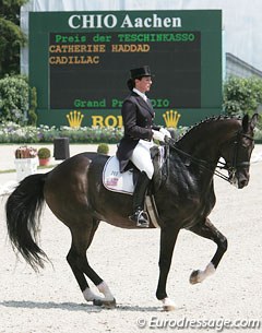 Catherine Haddad and Cadillac at the 2009 CDIO Aachen