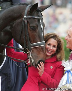 Princess Haya Bint Al Hussein with the 2009 Aachen Grand Champion, Ravel :: Photo © Astrid Appels