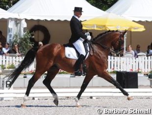 Wolfram Wittig on his own bred Bertoli W (by Breitling)