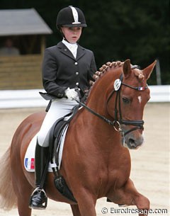 A very promising pair: Joy Albeck aboard Sonke Rothenberger's schoolmaster Wimbledon.