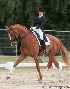 Theresa Bausch was riding her pony (Dornik Double) and Junior Riders' horse (Don Freddy - pictured) in Bonn. A busy weekend for the 16-year old Bausch.