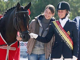 Noemie Goris and Alexandre Dumas, 2010 Belgian Pony Champions :: Photo © Karin Gillain