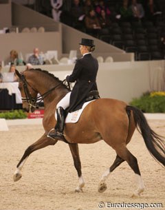 Anne van Uytert-Franssen with former Pavo cup champion Lucky Times (by Goodtimes).