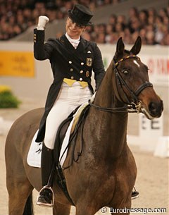 Isabell Werth and Satchmo win the 2009 CDI-W 's Hertogenbosch :: Photo © Astrid Appels