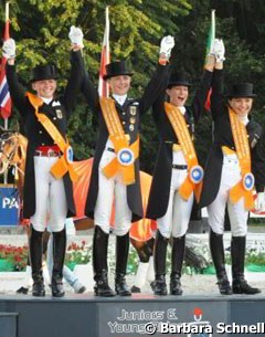 German Junior Team Wins Gold: Nicola Krause, Sanneke Rothenberger, Louisa Lüttgen, Maria Charlott Schürmann