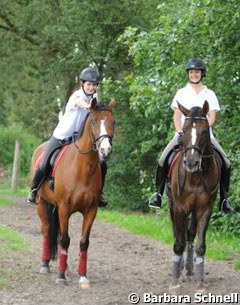 Turkish riders: Yasmin Kap on the right