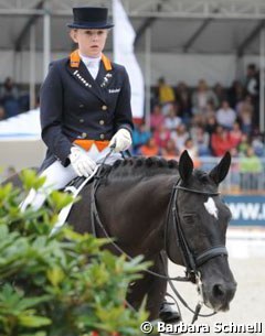 Incredible has won two silver individual medals and one team silver. During the lap op honor, the stallion received standing ovations from the audience bringing tears to the eyes of owner Annemiek van der Vorm