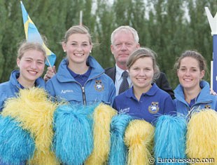 The Swedish Pony Dressage team: all smiles!