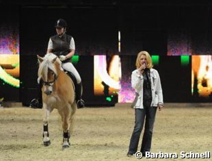 Martina Heesen and her Haflinger pony Wildfang