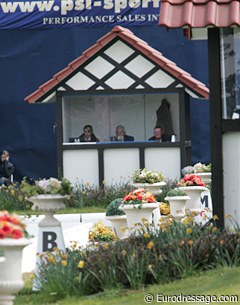 A judge's box at the 2009 CDI Hagen :: Photo © Astrid Appels