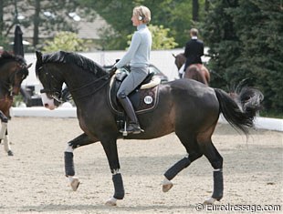 Nadine has brought her second Grand Prix horse Raffaldo as well.