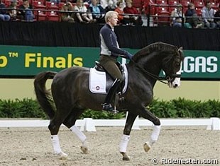 Swedish Jan Brink and Hans Ynge Goransson's Briar (by Magini) are riding one of their last shows as a pair (editor's note: they only retired officially in the winter of 2009 after the CDI-W Gothenburg)