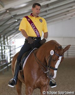 Marco Bernal on the Danish warmblood bred Diamore