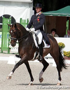 Carl Hester and Liebling II at the 2009 CDIO Rotterdam :: Photo © Astrid Appels