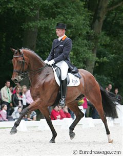 Sander Marijnissen on his eponymous horse Sander