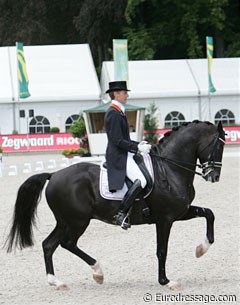 Edward Gal and Totilas make their official international debut at the 2009 CDIO Rotterdam :: Photo © Astrid Appels