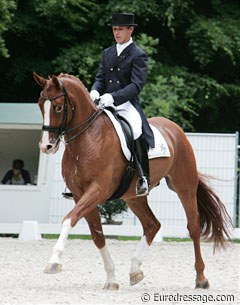 Twister was supposed to be a police horse but now he's an international small tour horse.