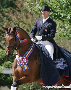 Chris Hickey and Hilltop Farm's Cabana Boy win the 2009 U.S. Developing Horse Championships :: Photo © Mary Phelps