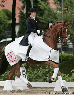 Junior rider Cathrine Dufour won the junior riders' consolation class with her second horse, the 12-year old Aithon