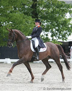 Angela Krooswijk on her second horse Flash (by Fidermark)