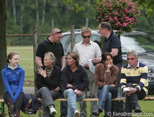 Swedish parents watching the rides.