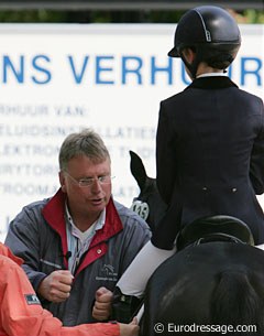 after Fabienne Claeys' ride her trainer Christoph von Daehne gives some comments.