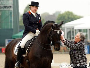 Barrett and Faberge get their ribbon from Jennie Loriston Clarke