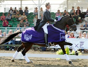 Carl Hester and Liebling II storm to victory :: Photo © Kevin Sparrow