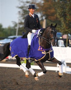 Carl Hester and Uthopia (by Metall) Take Intermediaire I Title :: Photo © Kevin Sparrow