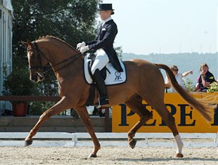 German PSI in-house rider Stefanie Kerner looking good on Aribo