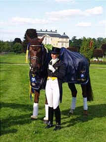 Tinne Vilhelmson wins the 2009 Swedish Dressage Championships