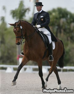 Chris Hickey and Cabana Boy at the 2009 Palm Beach Dressage Derby :: Photo © Mary Phelps