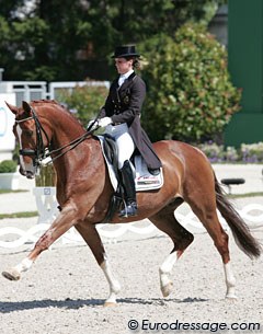 Julie de Deken and Fazzino win the Intermediaire II at Aachen :: Photo © Astrid Appels