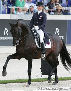 Mikala Gundersen and Leonberg at the 2010 CDIO Aachen