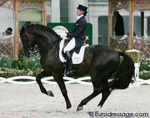 American Tina Konyot and Calecto V came to Aachen to see where they stand amongst the world's best riders. They finished 14th in the Grand Prix with 68.602%