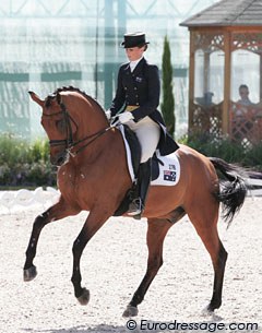 In their campaign for WEG team qualification, Australian Lyndal Oatley and Potifar had to put in a strong ride in the Aachen Grand Prix. The pair scored 65.106%