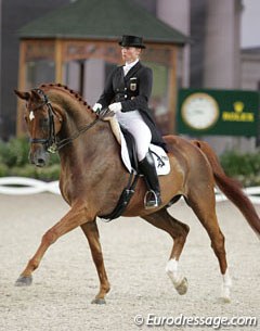 Isabell Werth and Warum Nicht FRH at the 2010 CDIO Aachen :: Photo © Astrid Appels