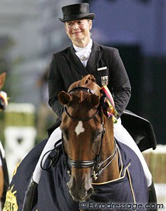 Isabell Werth and Warum Nicht in Winning Mood :: Photo © Astrid Appels