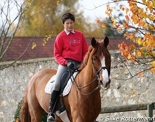 Each work out starts with a hack in the woods. Each training session finishes with a walk back to the barn