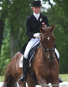 Anna Kasprzak on Langkjærgaards Donna Fetti :: Photo © Ridehesten.com