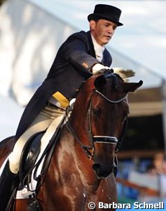 Christoph Koschel and his small tour horse Dancing Dynamite