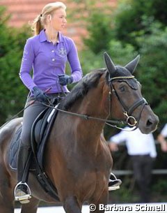 Fabienne Lutkemeier on her youngster Sole Mio