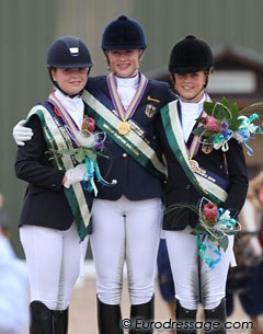 The Individual Test Podium: Antoinette te Riele, Jessica Krieg, Lena Charlotte Walterscheidt :: Photo © Astrid Appels