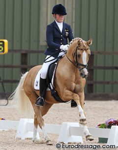 Jessica Krieg and Danilo at the 2010 European Pony Championships :: Photo © Astrid Appels