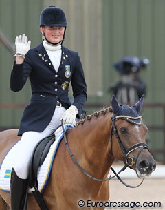 Swedish Marina Mattsson ends her pony career with a 68.550% earning freestyle ride on B Capriole