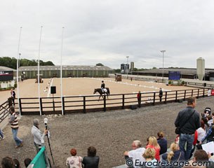 The dressage show ring at Bishop Burton