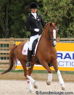 Anne Fabricius Tange was one of three Danes making it into the Kur Finals. Aboard Tim, Anne finished 9th with 71.250%